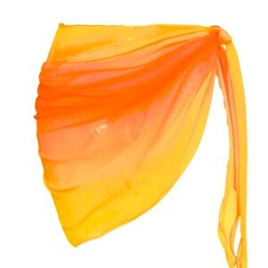 Coral orange Nwt Ombre Knot Side Cover Up Skirt